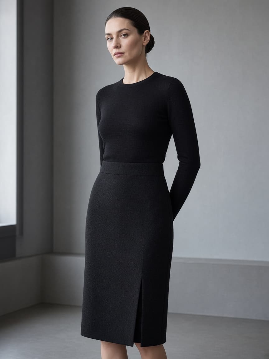 Zhytomyr Wool Pencil Skirt